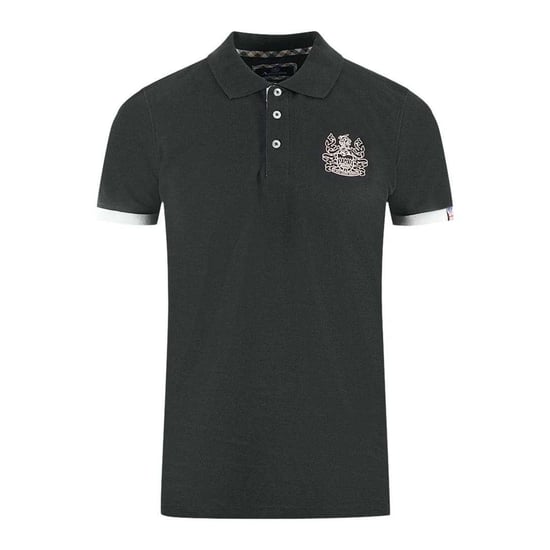 Aquascutum Unisex Erwachsenen Logo Kragen Polo-Shirt (Schwarz) - Image 1