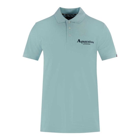 Aquascutum - "London 1851" Poloshirt für Herren/Damen Unisex (Hellblau) - Image 1