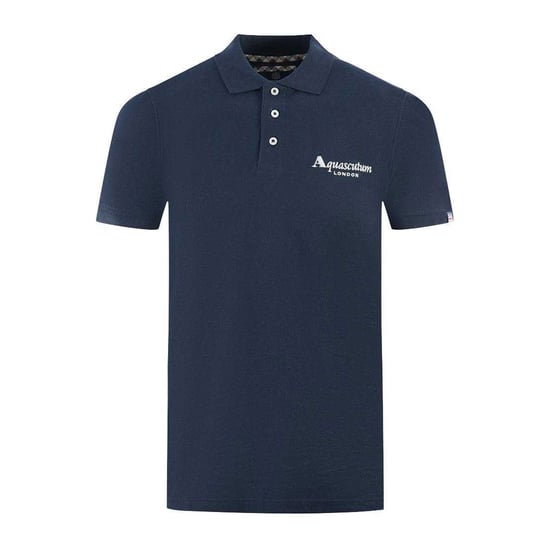Aquascutum - "London 1851" Poloshirt für Herren/Damen Unisex (Marine) - Image 1