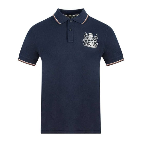 Aquascutum Unisex Erwachsenen Aldis Crest Polo-Shirt (Marineblau) - Image 1