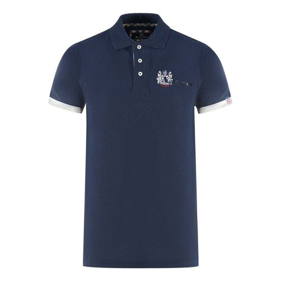 Aquascutum - "London Aldis" Poloshirt für Herren/Damen Unisex (Marine) - Image 1