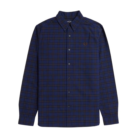 Fred Perry - Hemd für Herren, Langärmlig (Dunkles Marineblau) - Image 1