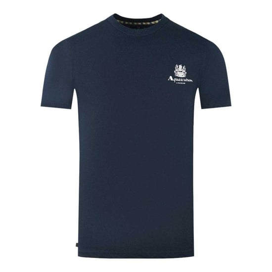 Aquascutum Herren London Aldis Logo T-Shirt (Marineblau) - Image 1