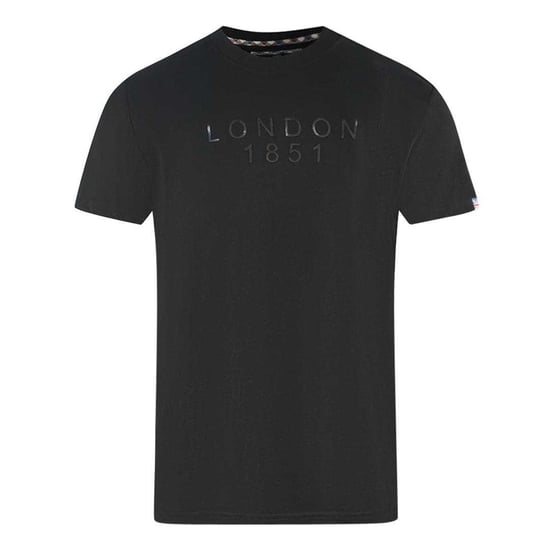 Aquascutum - "London 1851" T-Shirt für Herren, verklebt (Schwarz) - Image 1