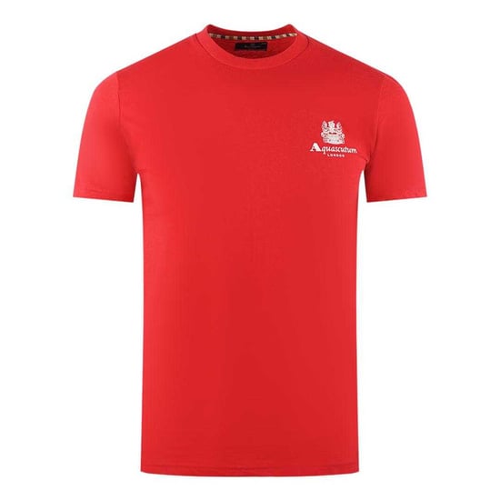 Aquascutum Herren London Aldis Logo T-Shirt (Rot) - Image 1