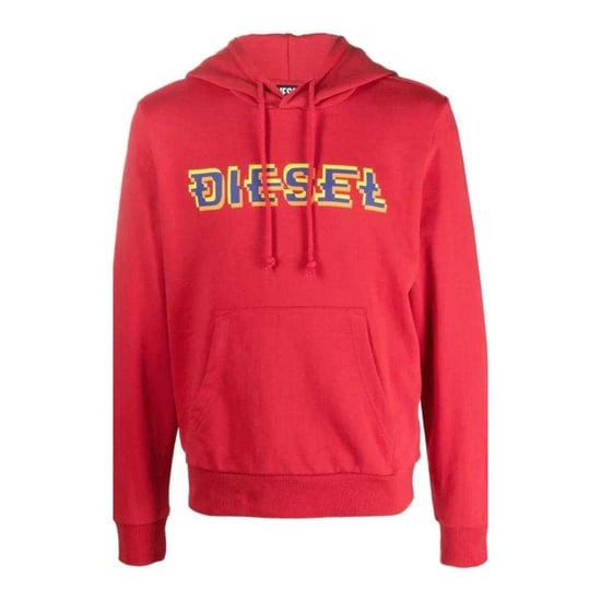 Diesel - Kapuzenpullover für Herren, Logo (Rot) - Image 1