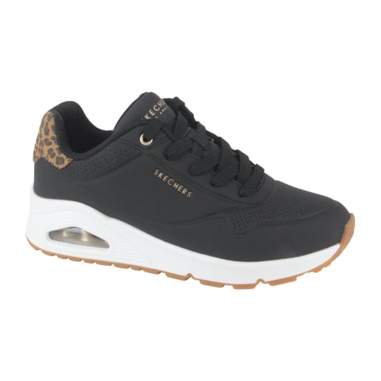 Skechers UNO - Jungle Nite Polyurethan Damen Schwarz/Leopard Sneakers - Image 1