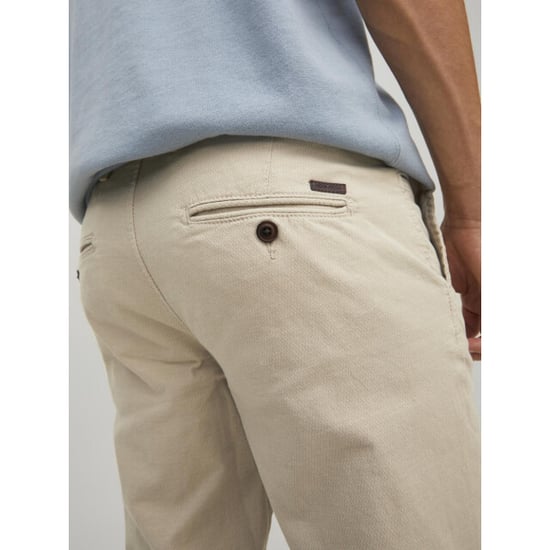 Jack & Jones Marco Baumwoll Herren Chinohose in Off-White - Image 2