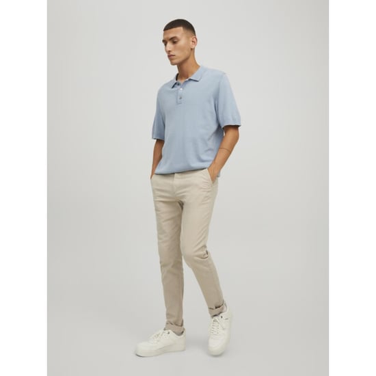 Jack & Jones Marco Baumwoll Herren Chinohose in Off-White - Image 3