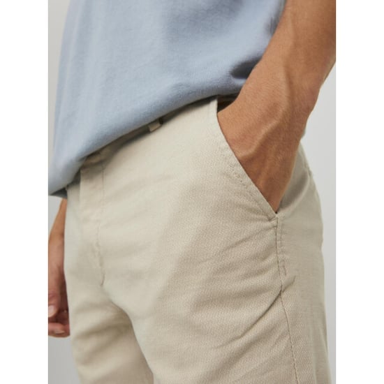 Jack & Jones Marco Baumwoll Herren Chinohose in Off-White - Image 4