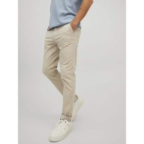 Jack & Jones Marco Baumwoll Herren Chinohose in Off-White - Image 5