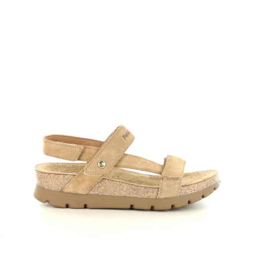 Panama Jack Damen-Keilbark-Braune Wildledersandalen – Selma B10 - Image 1