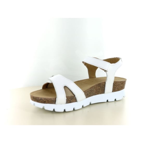 Panama Jack Damen-Wedge-Weißleder-Leder-Plateausandalen – Sulia B1 - Image 3