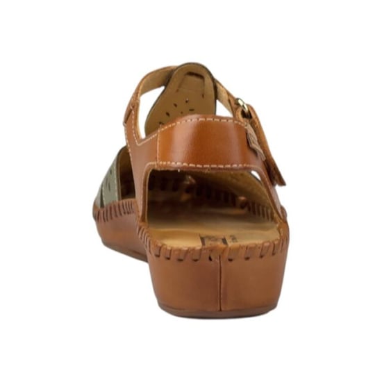 Pikolinos Damen-Keilsandalen P-Vallarta aus Leder, gepolstert - Grün - Image 5