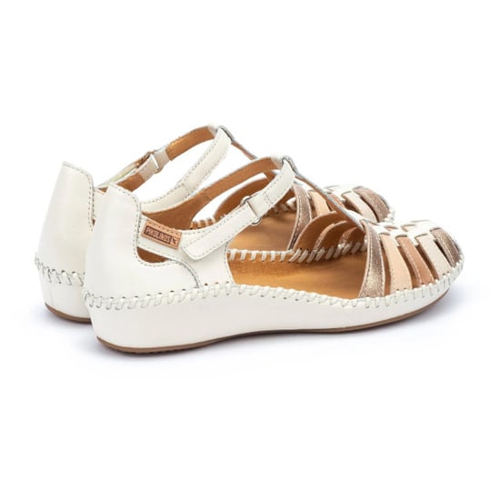 Pikolinos Keilsandalen P-Vallarta aus Leder mit Polsterung - Weiß - Image 2
