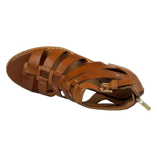 Pikolinos Damen-Gladiator-Sandalen aus braunem Leder mit Blockabsatz - Blanes - Image 2