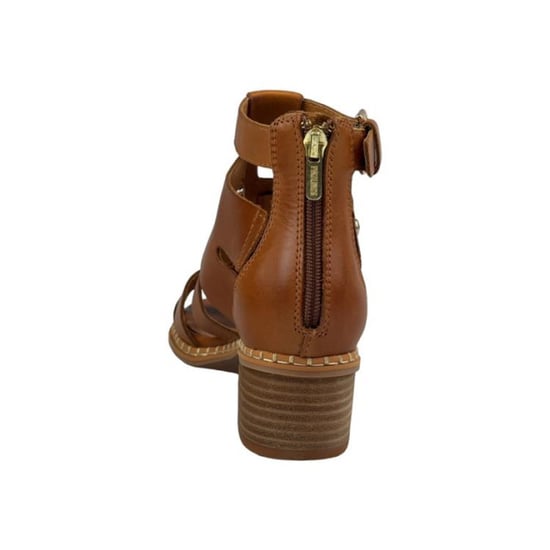 Pikolinos Damen-Gladiator-Sandalen aus braunem Leder mit Blockabsatz - Blanes - Image 3