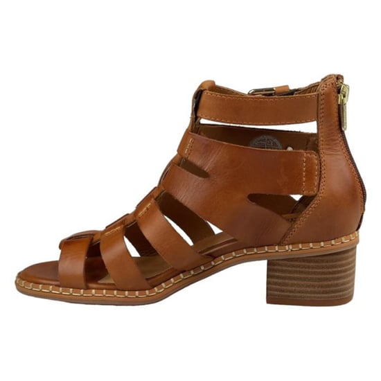 Pikolinos Damen-Gladiator-Sandalen aus braunem Leder mit Blockabsatz - Blanes - Image 4