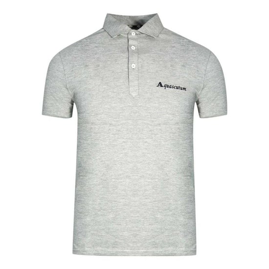 Aquascutum Unisex Erwachsenen Signature Logo Polo-Shirt (Grau) - Image 1