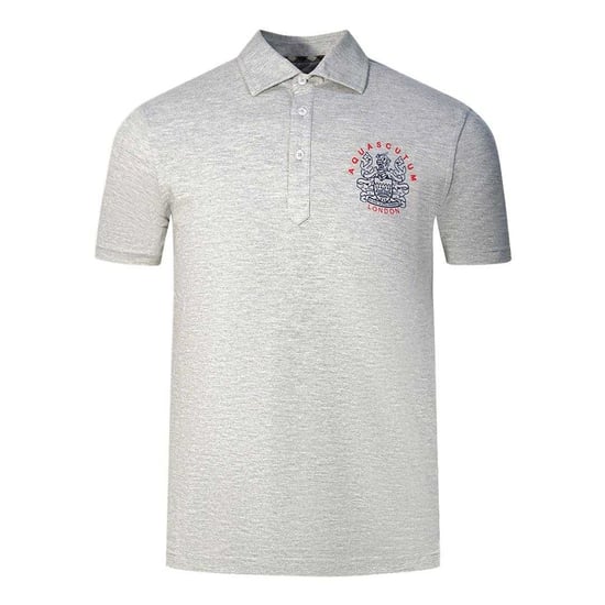 Aquascutum Unisex Erwachsene Aldis London Logo Poloshirt (Grau) - Image 1
