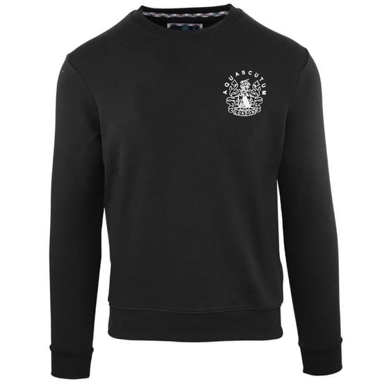 Aquascutum Unisex Erwachsene Aldis Logo Sweatshirt (Schwarz/Weiß) - Image 1