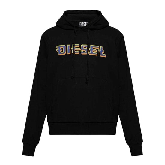Diesel Herren Pixel-Logo Hoodie (Schwarz) - Image 1