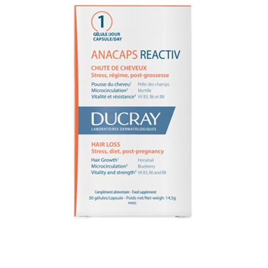 Anacaps Reactiv Nahrungsergänzungsmittel Gegen Reaktiven Haarausfall 30 Einheiten - Image 1