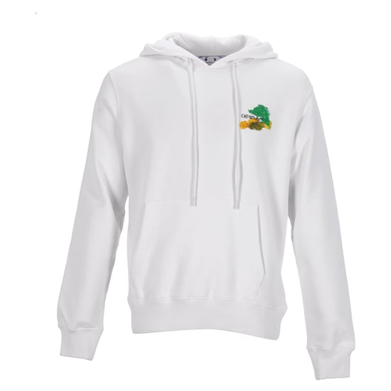 Off-White Hoodie weiß mit Print - Image 1