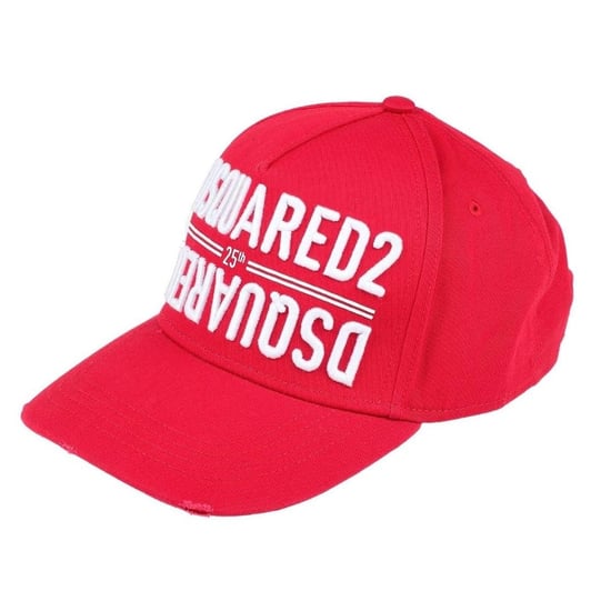 DSquared2 Umkehrtes Logo 25. Jubiläum Baseballmütze (Rot) - Image 1