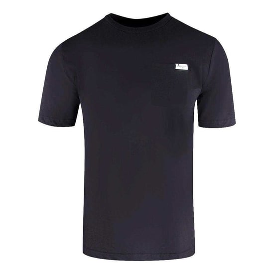 Aquascutum Herren Logo Brusttaschen-T-Shirt (Schwarz) - Image 1