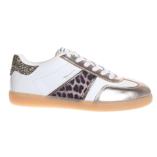 Tamaris Damen-Sneaker aus weißem Leopardenleder - Image 1