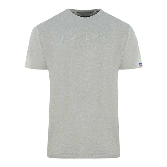 Aquascutum - "London 1851" T-Shirt für Herren, verklebt (Grau) - Image 1