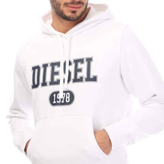 Diesel 1978 - Weißer Kapuzenpullover mit auffälligem Markenlogo - Image 2