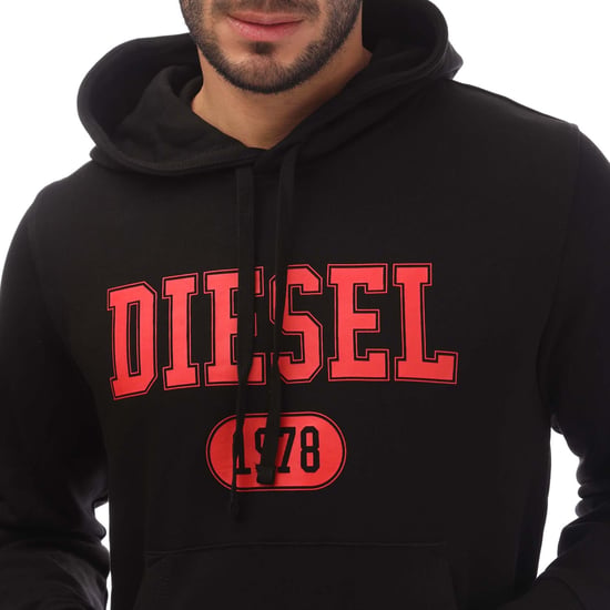 Diesel - Roter Kapuzenpullover mit schwarzem 1978-Logo - Image 3