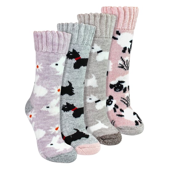 4 Paar Damen Dicke Warme Bett Socken - Image 1