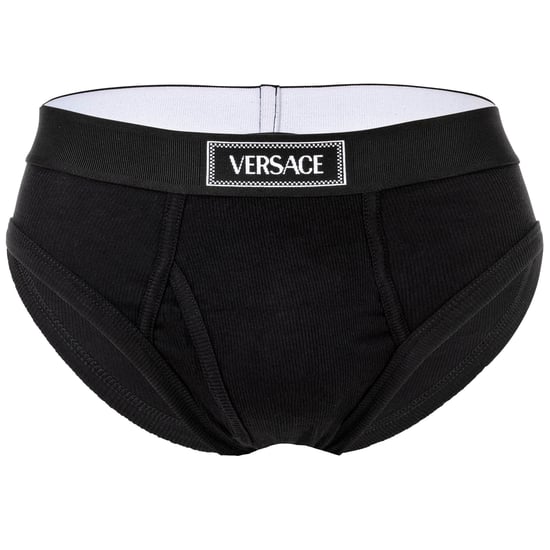 Versace Tex Ribbed Cotton Brief - Image 1