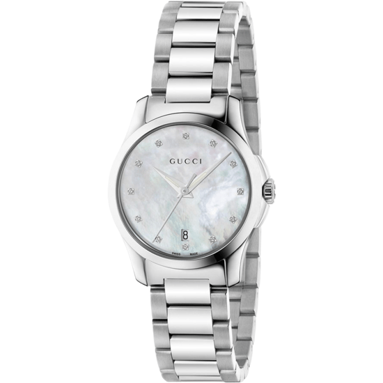 Gucci G-Timeless Damenuhr mit Zifferblatt aus Perlmutt - Image 1