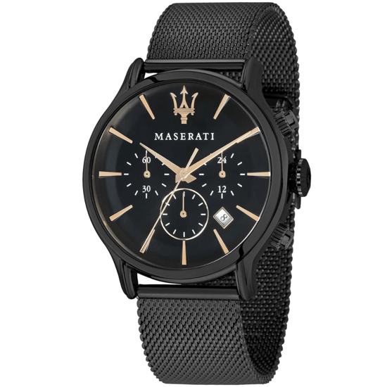 Maserati R8873618006 Epoca Herren-Chronograph mit schwarzem Zifferblatt - Image 1