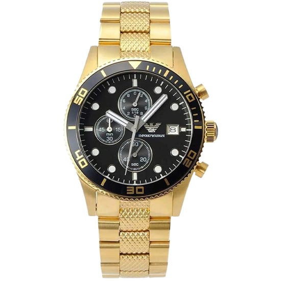 Emporio Armani AR5857 Herren Gold Chronograph Uhr - Image 1