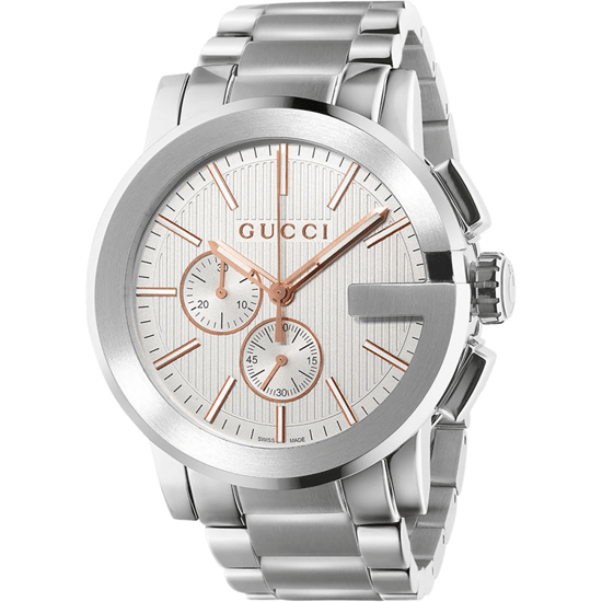 Gucci G-Chrono YA101201 Herren Quarzuhr - Elegantes Silberzeitmesser - Image 1