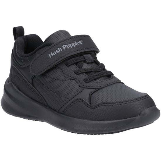 Hush Puppies Marling Bungee Schnürsenkel Herren Schuhe Schwarz - UK 6 - Image 1