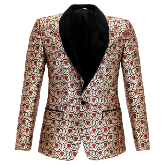Dolce & Gabbana Martini Bedruckte Einreiher-Tuxedojacke aus mehrfarbigem Polyester - Image 1