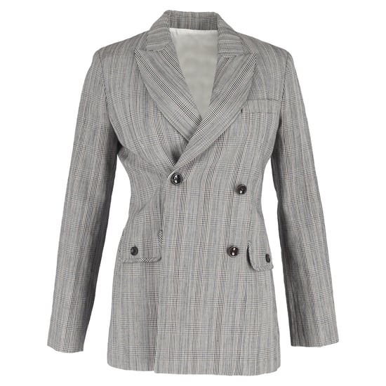 Joseph Hahnentrittmuster Doppelreiher Blazer aus grauer Wolle - Image 1