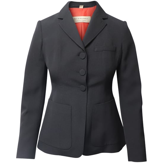 Burberry Semi-Flared Fit Blazer aus schwarzer Wolle - Image 1