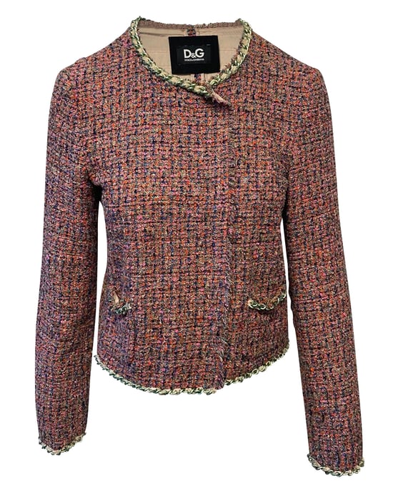 Dolce & Gabbana Abendjacke aus pinkem Tweed - Image 1