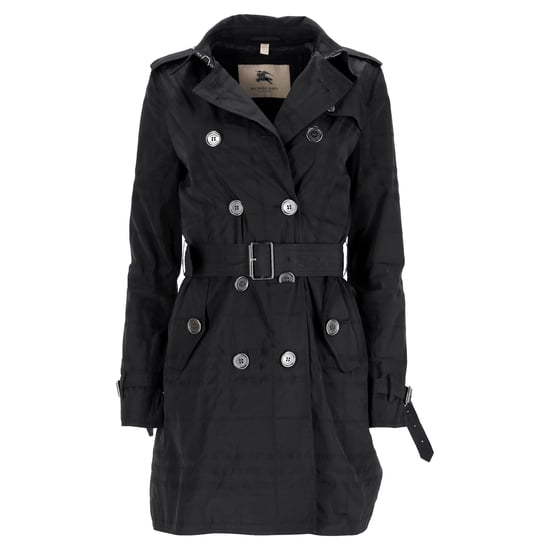 Burberry London Check Trenchcoat aus schwarzem Polyester - Image 1
