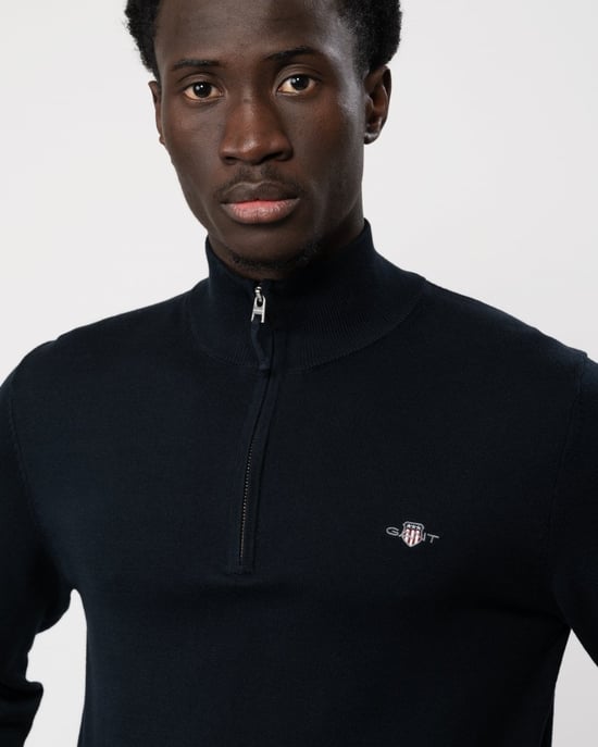 Gant Classic Cotton Half Zip Strickpullover - Image 2