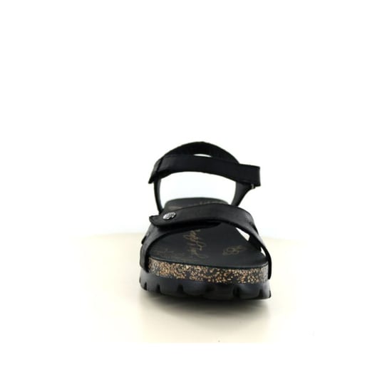 Panama Jack Damen-Keil-Schwarze Leder-Plattformsandalen – Sulia B2 - Image 4