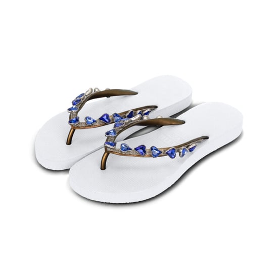 Herzförmiger blauer Flip-Flop weiß - Image 2