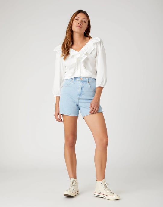 Wrangler - WESTERN FRILL BLOUSE WORN WHITE - Image 3
